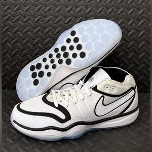 Nike Air Zoom G.T. Hustle 2 White Black Spurs Basketball DJ9405-102 Mens Size 14
